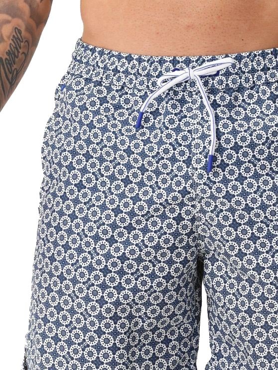 Jacob Cohen Jacob Cohën Zwembroek Blauw Resort Bermuda Circles Blauw