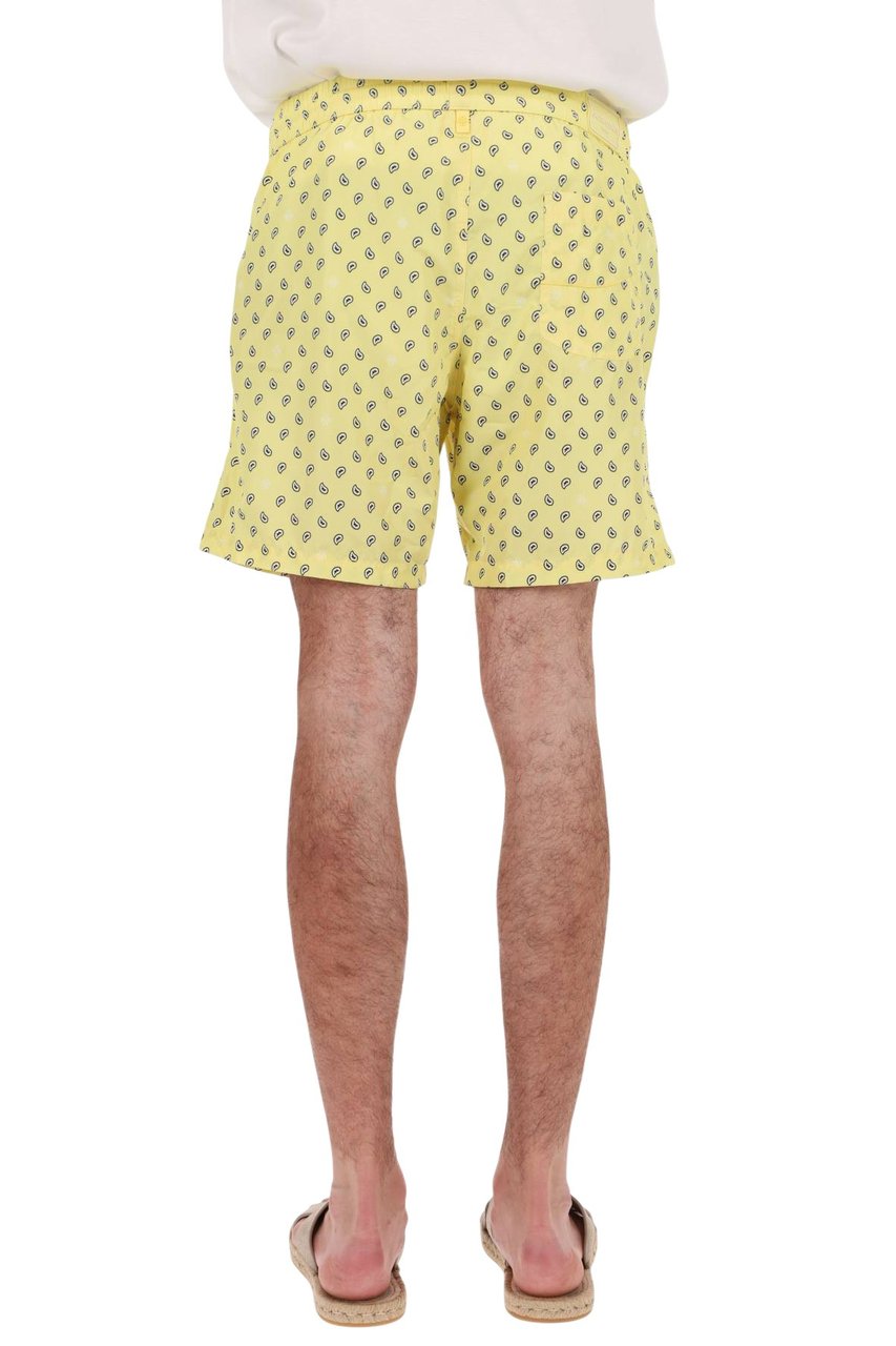 Jacob Cohen Paisley Patterned Swim Shorts with Elastic Waistband Neutraal