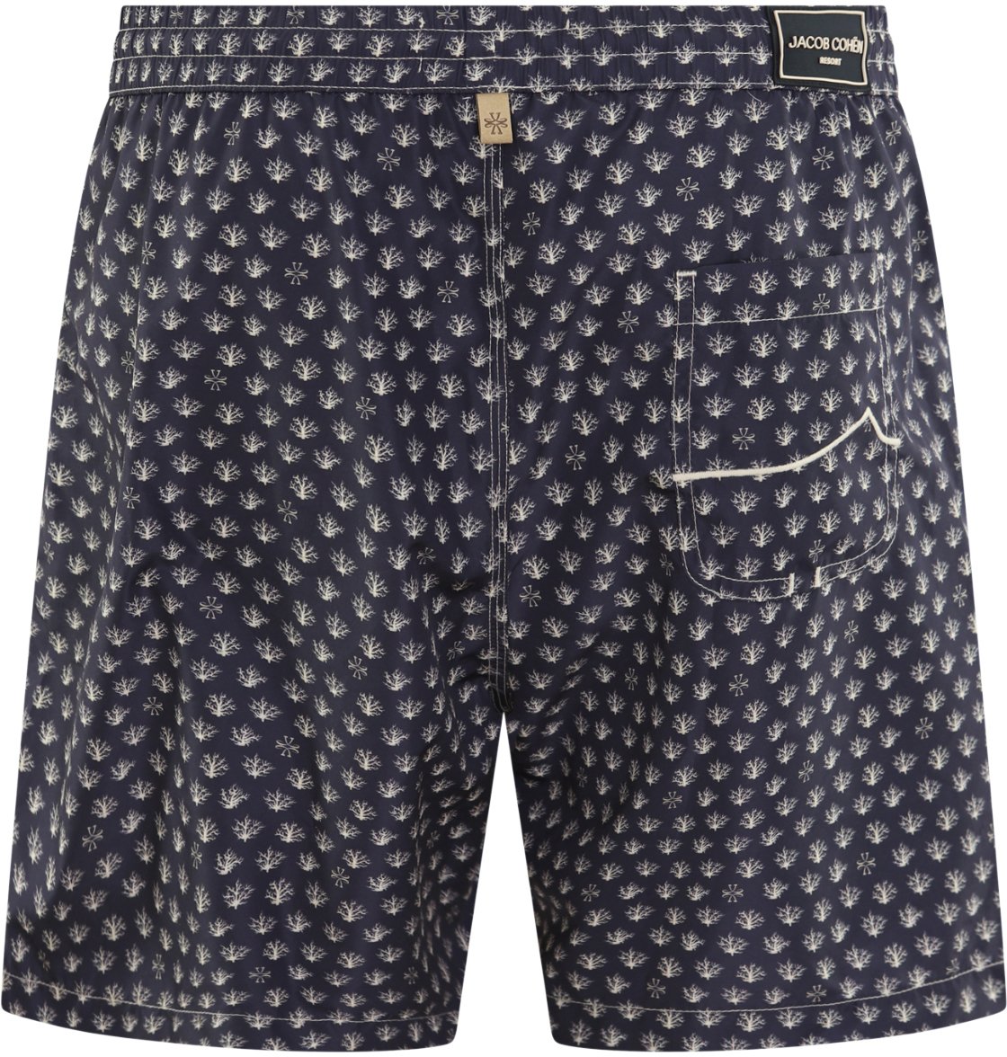 Jacob Cohen Heren Coral Print Beachwear Blauw Blauw