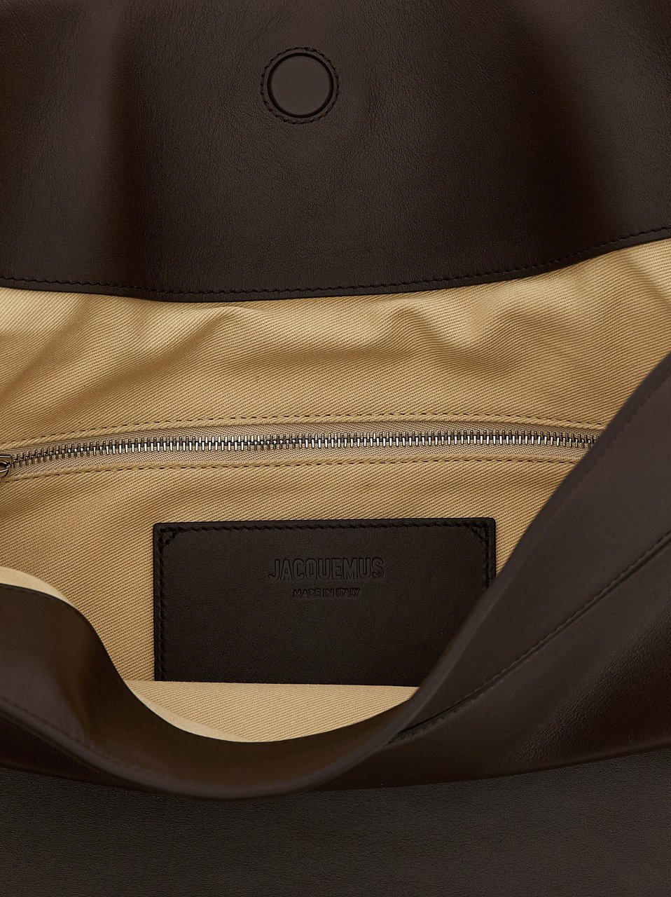 Jacquemus Brown Calfskin Shoulder Bag Bruin