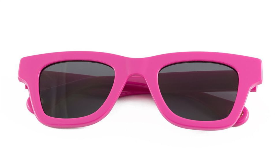 Jacquemus Nocio Pink Glasses Square Fuchsia Acetate Sunglasses Roze
