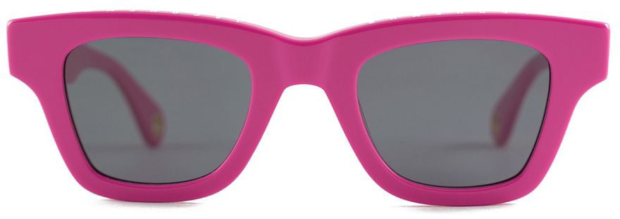 Jacquemus Nocio Pink Glasses Square Fuchsia Acetate Sunglasses Roze