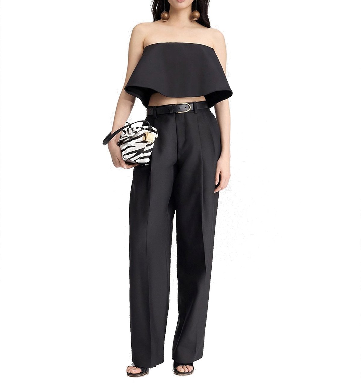 Jacquemus Jacquemus Curzio Flared Pants Zwart