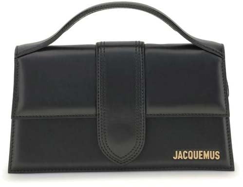 Jacquemus Black Calf Leather Bos Taurus Handbag Zwart