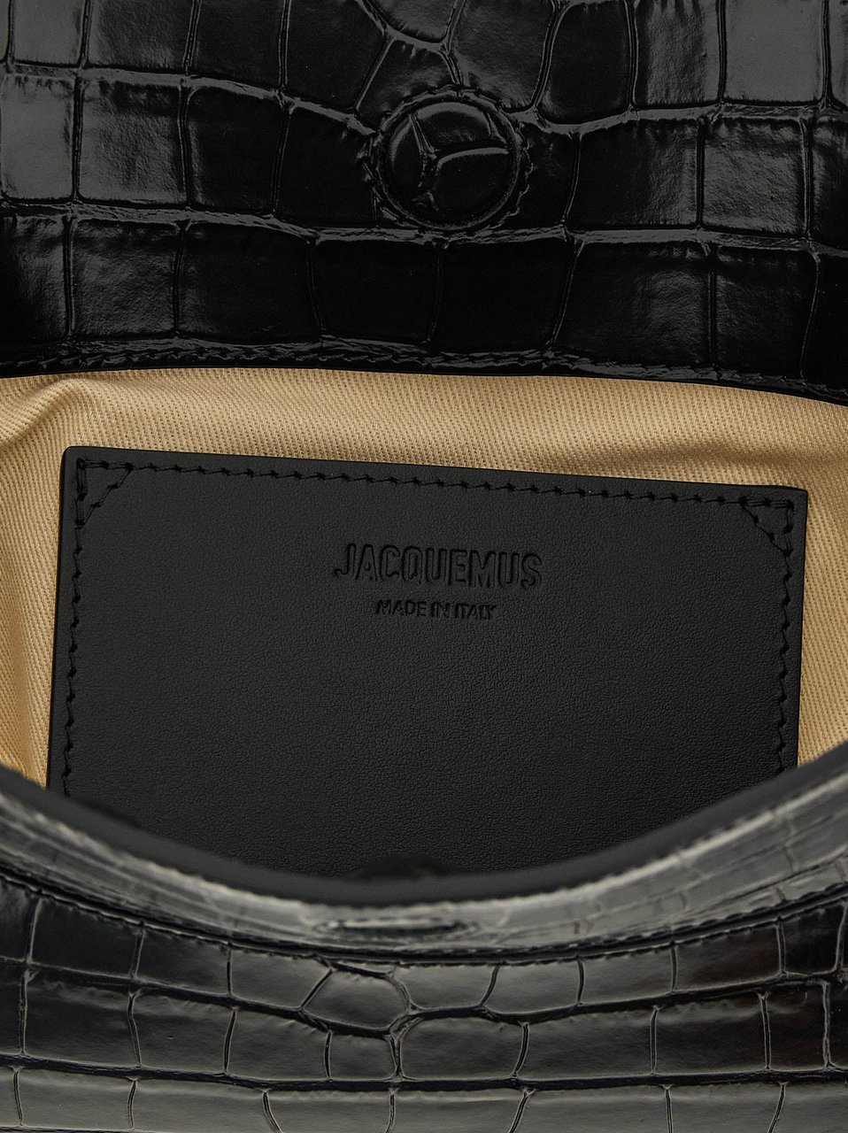 Jacquemus Black Calfskin Shoulder Bag Zwart