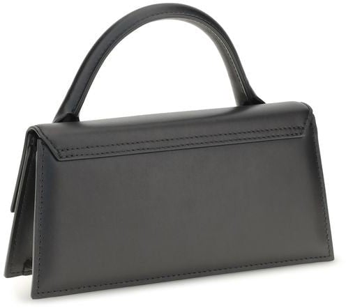 Jacquemus Black Calf Leather Bos Taurus Handbag Zwart