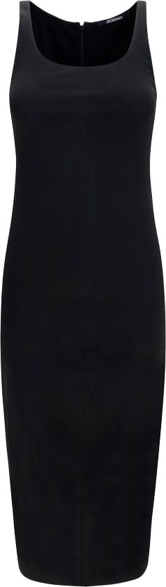 Jacquemus Black Viscose Casual Dress Zwart