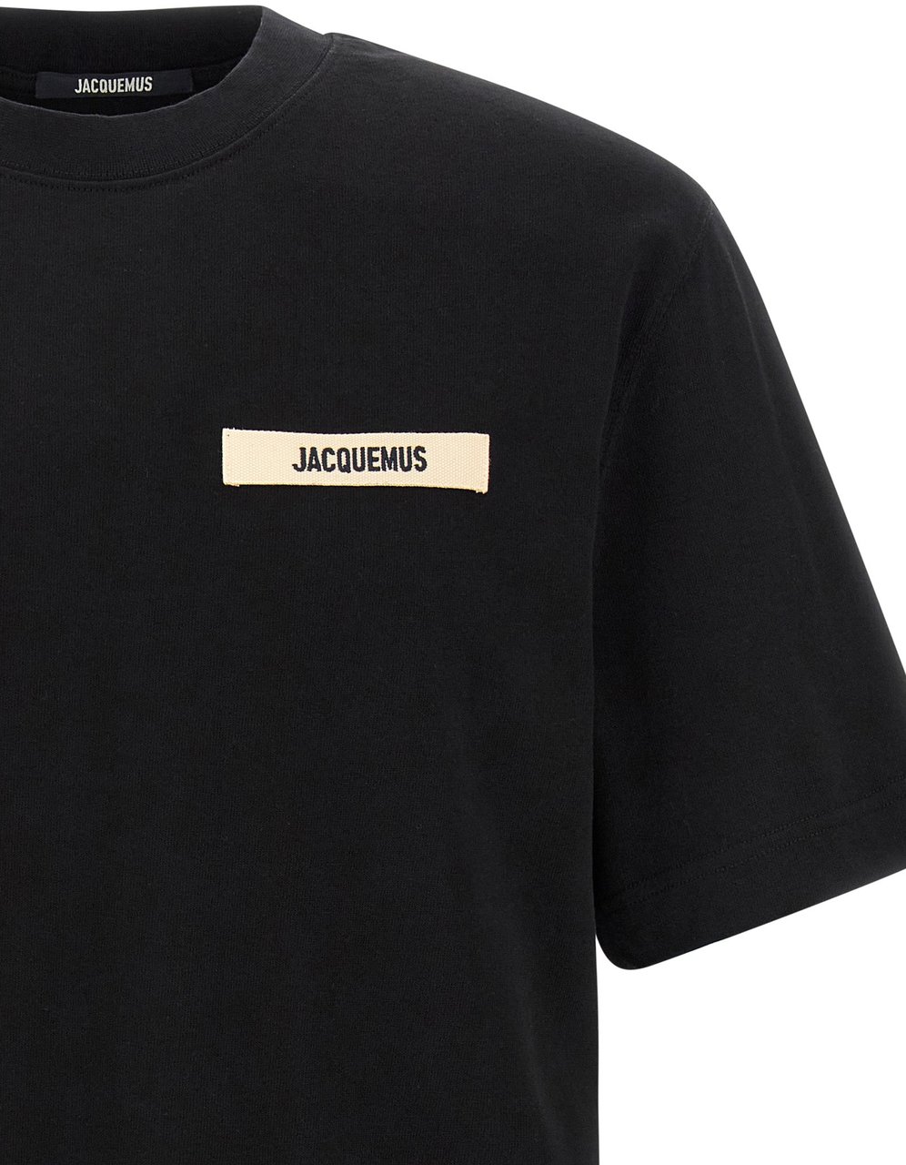Jacquemus Black Cotton T-Shirt Wit
