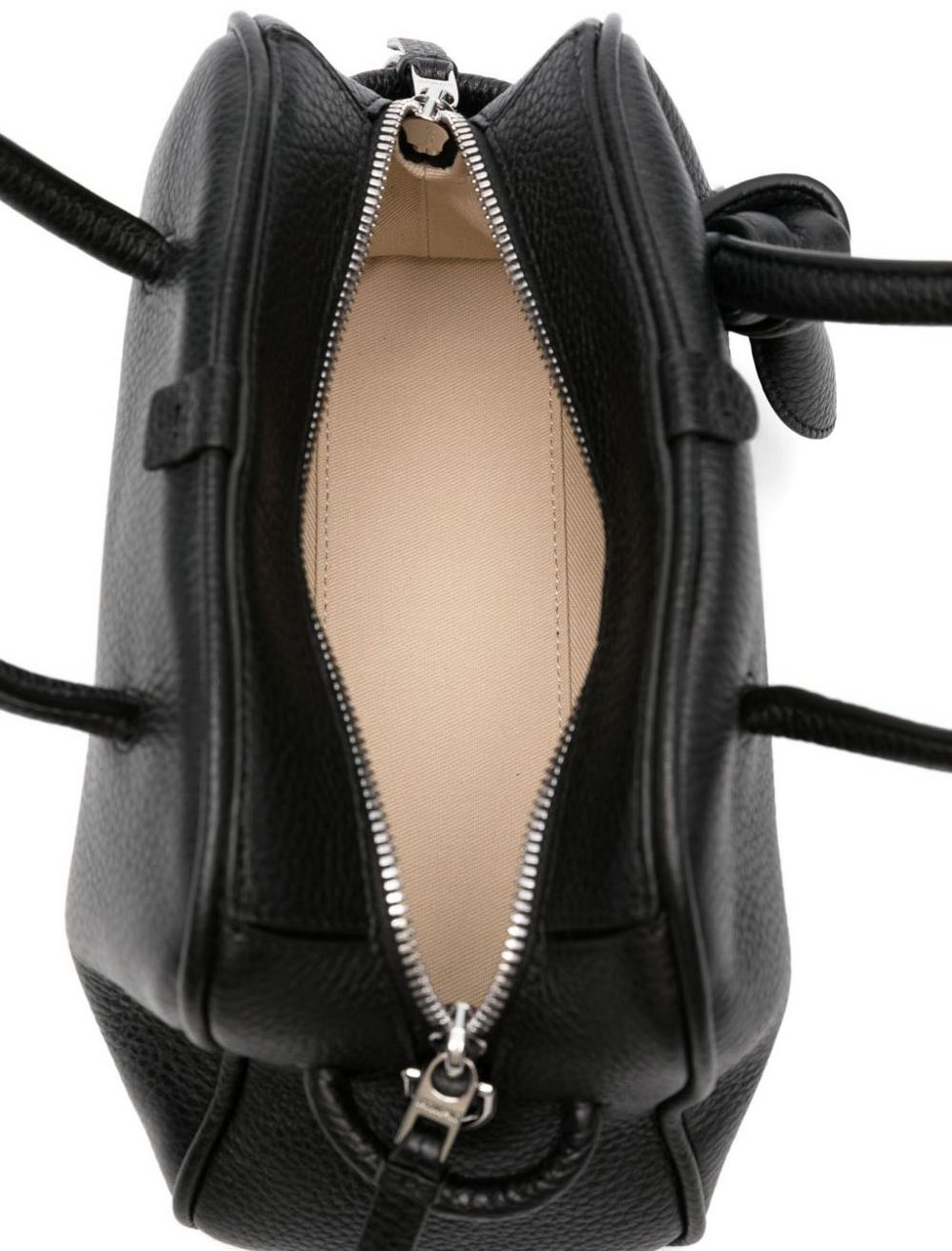 Jacquemus Textured Calf Leather Bag Zwart