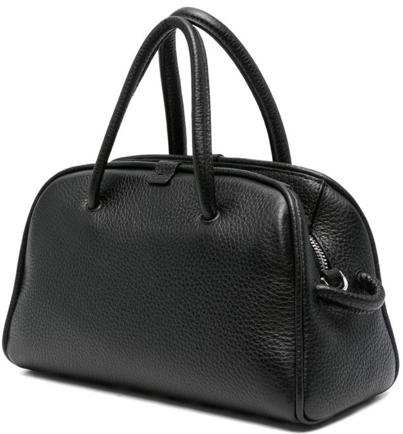 Jacquemus Textured Calf Leather Bag Zwart