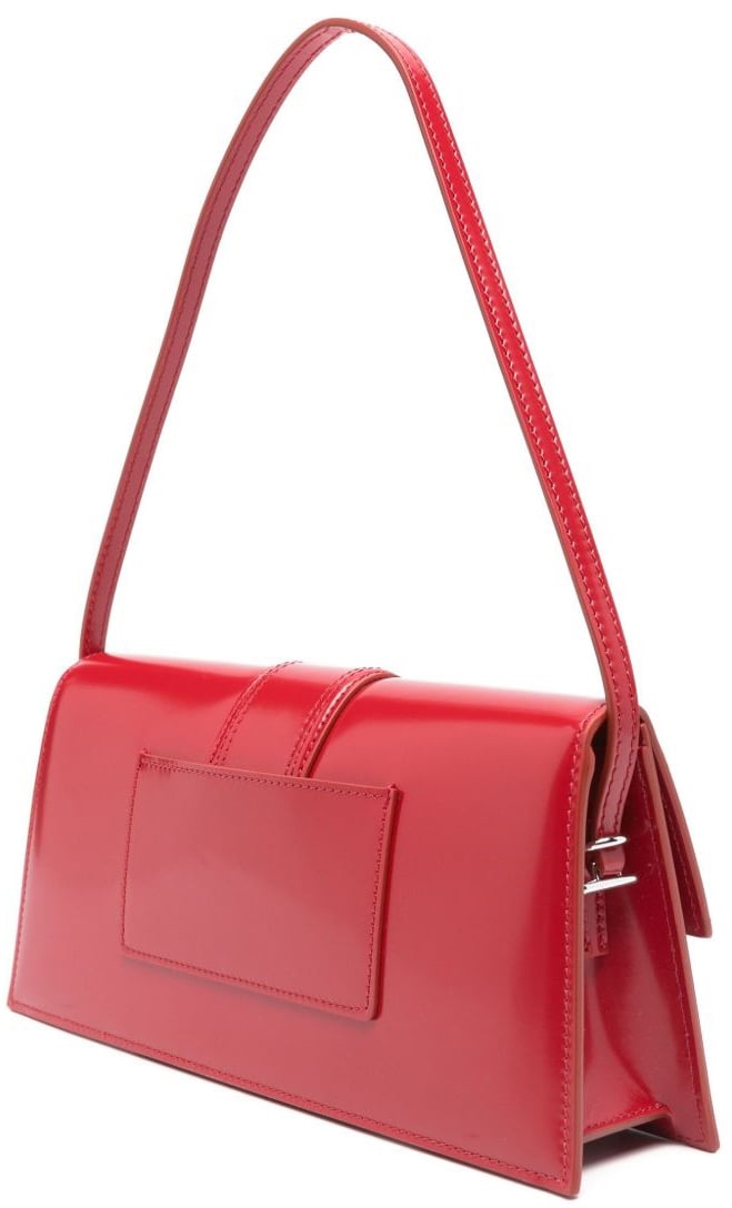 Jacquemus Glossy Silk and Nylon Shoulder Bag Rood