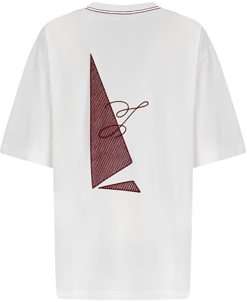 Jacquemus Minimalist Crew Neck Short Sleeve T-Shirt Wit