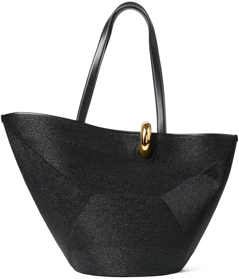Jacquemus Black Gold-Tone Hardware Top Handle Bag Zwart