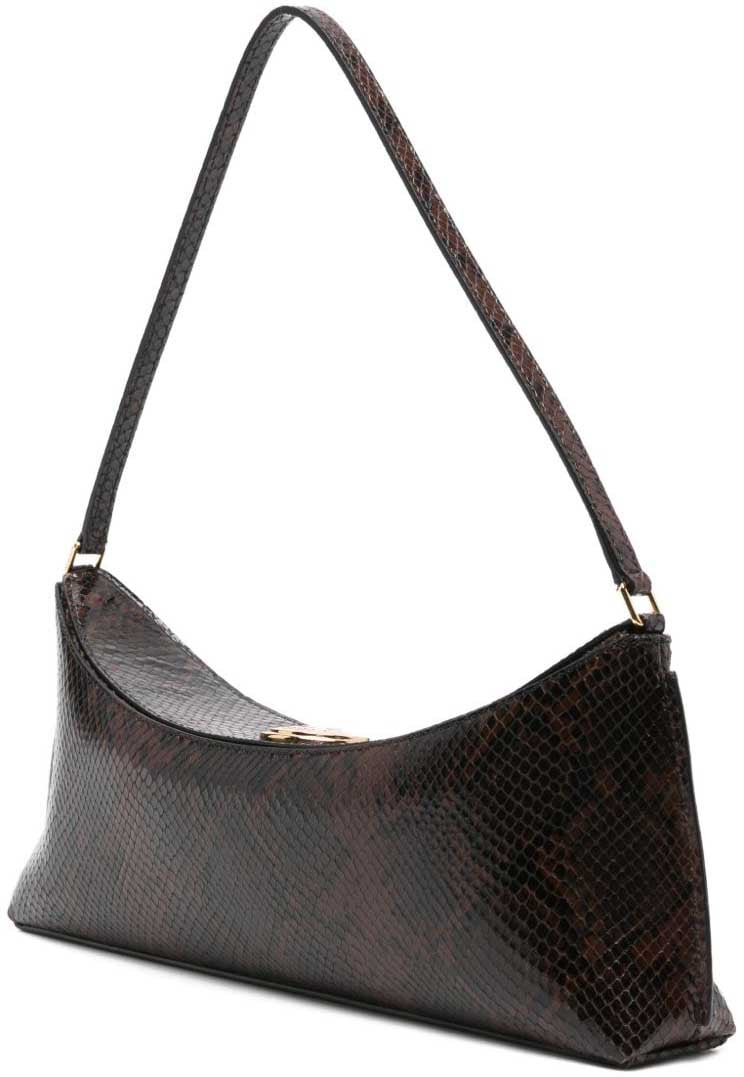 Jacquemus Elongated Black Handbag Zwart
