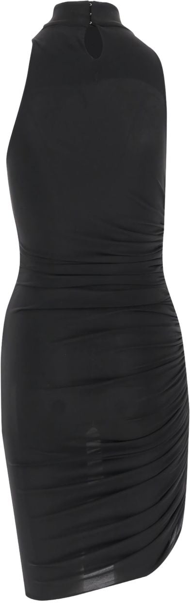 Jacquemus Asymmetric Hem Black Dress Zwart
