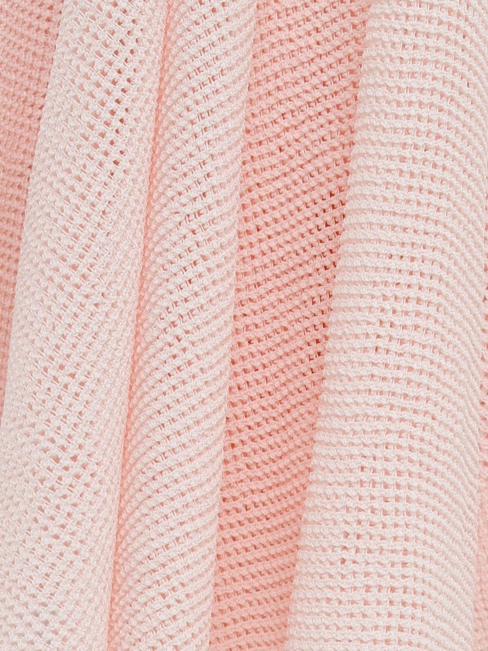 Jacquemus Pink Textured Knit Asymmetrical Mini Skirt Roze