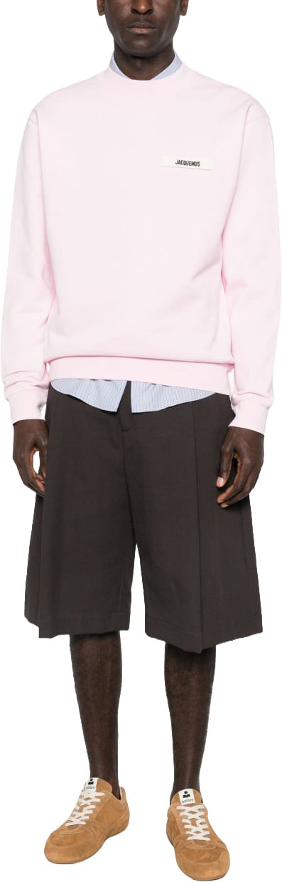 Jacquemus Light Pink Knit Sweater Paars