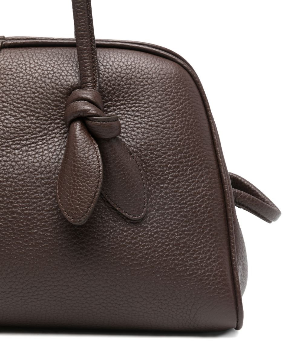 Jacquemus Dark Brown Grained Texture Handbag Bruin