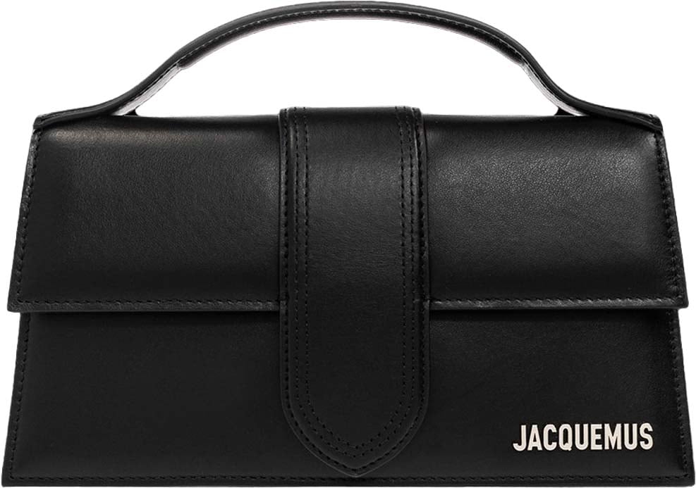 Jacquemus Le Grand Bambino Bag - Silver Logo Zwart