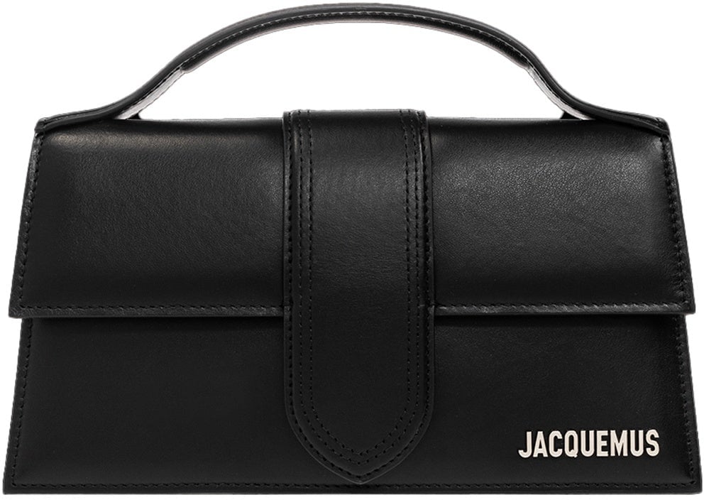 Jacquemus Jacquemus Le Grand Bambino Bag - Silver Logo Zwart