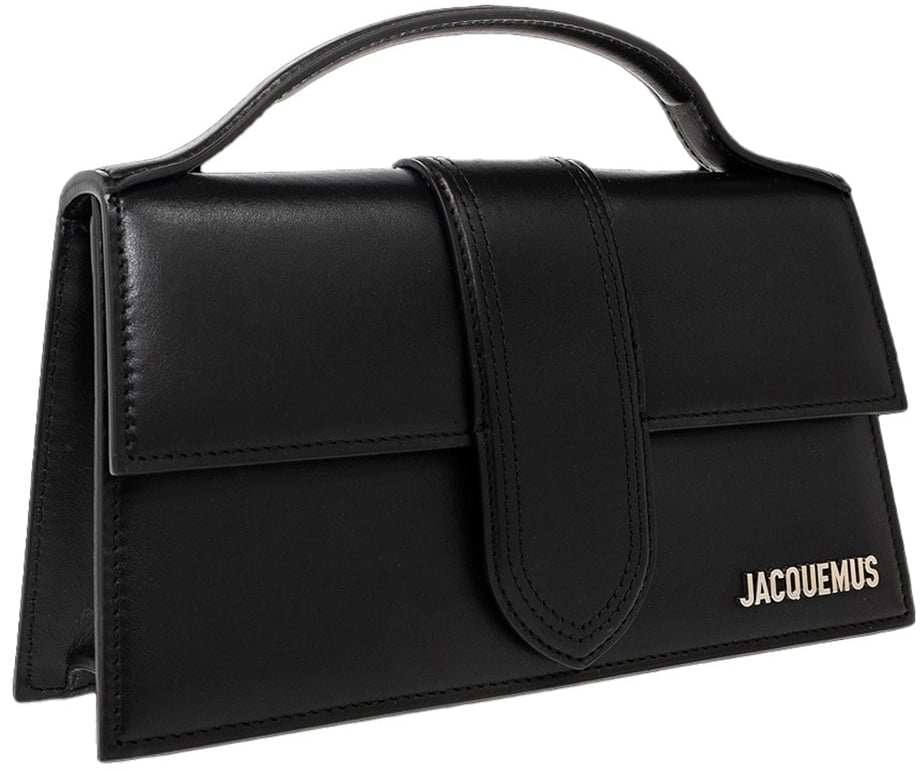 Jacquemus Le Grand Bambino Bag - Silver Logo Zwart