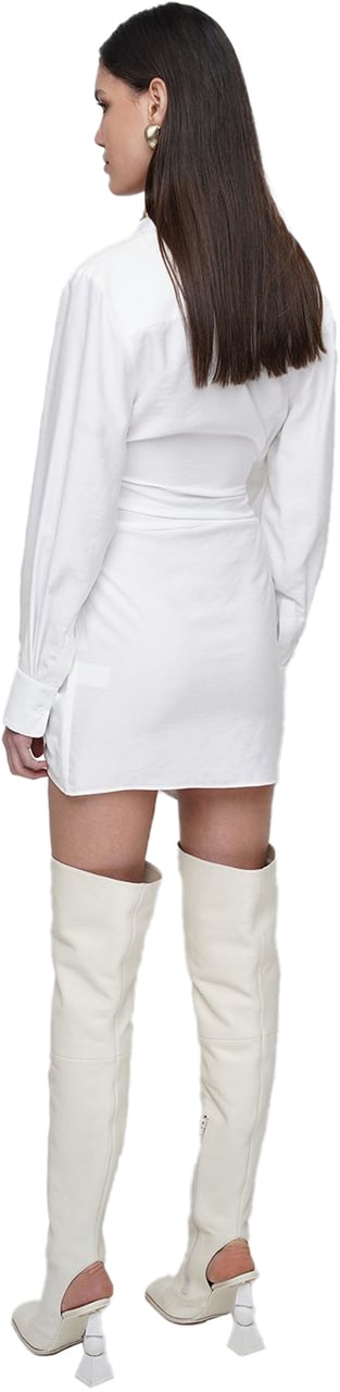Jacquemus Elegant and sophisticated white dress Wit