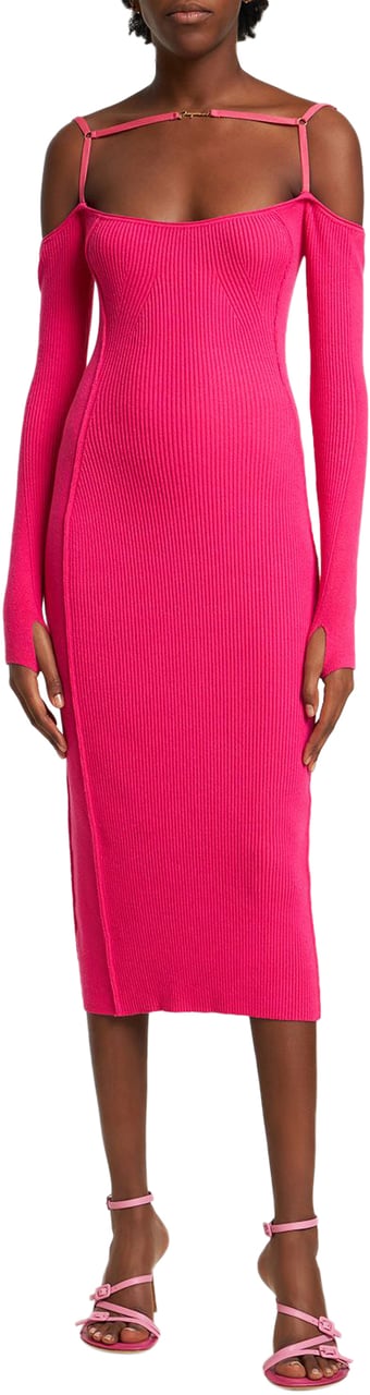 Jacquemus Elegant and versatile pink dress Roze