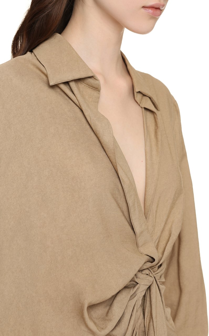 Jacquemus Bahia viscose dress Beige