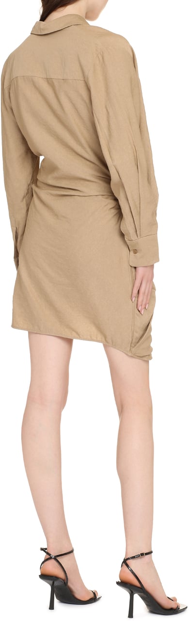 Jacquemus Bahia viscose dress Beige