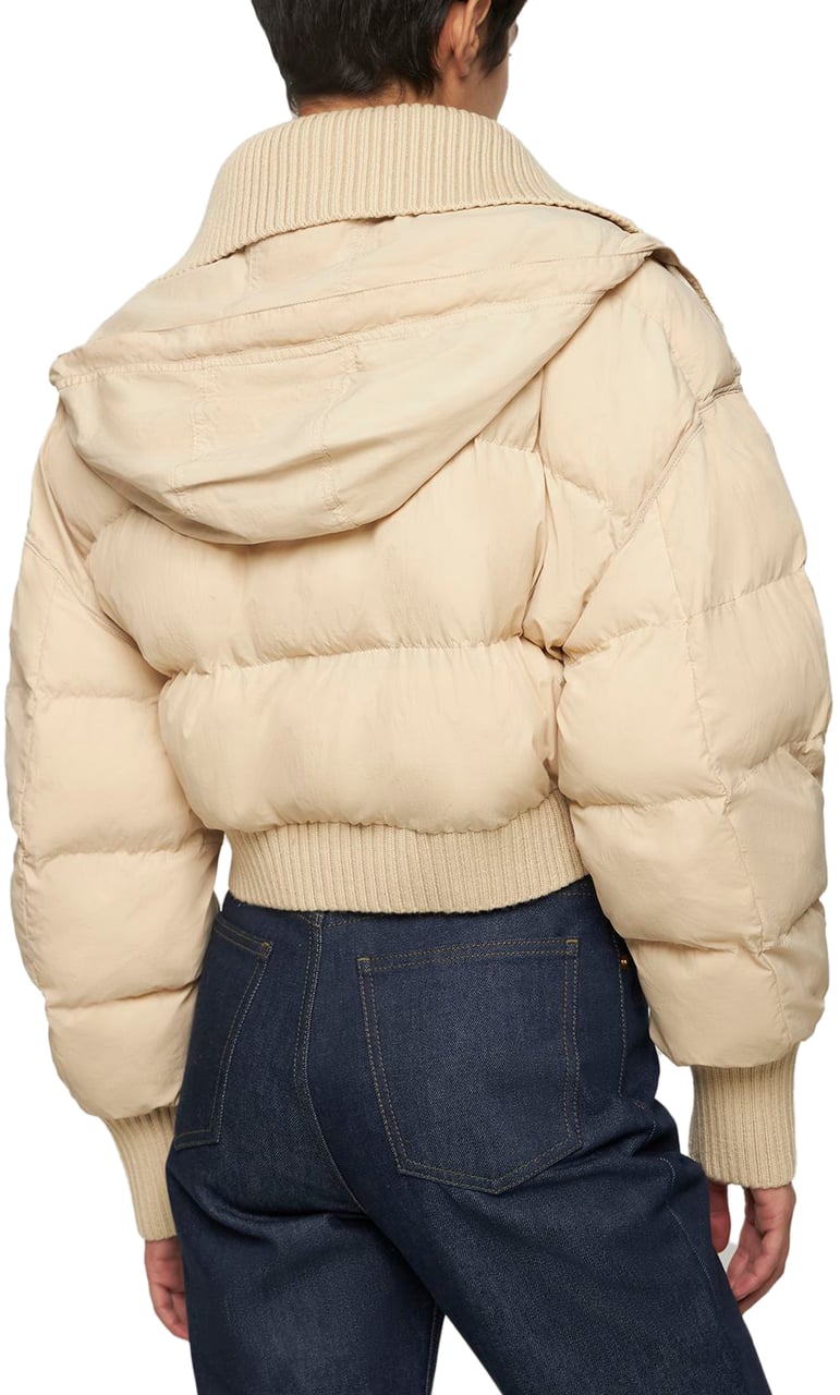 Jacquemus Beige cropped bomber Beige