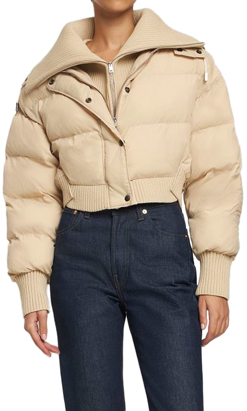 Jacquemus Beige cropped bomber Beige