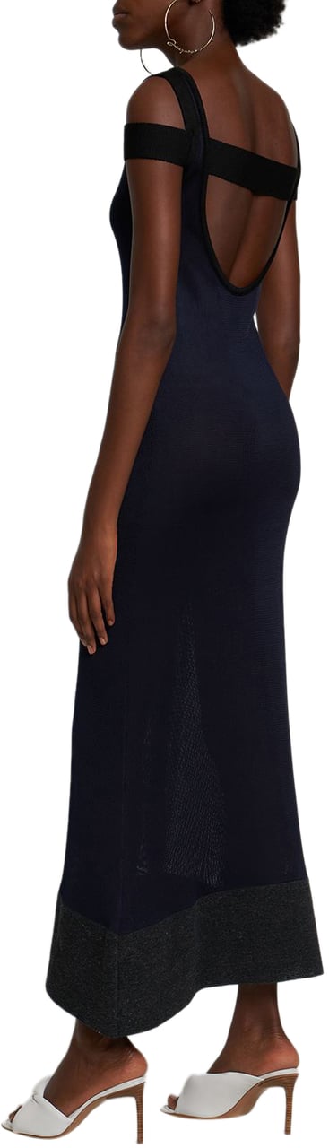 Jacquemus Elegant long dress for special occasions Navy