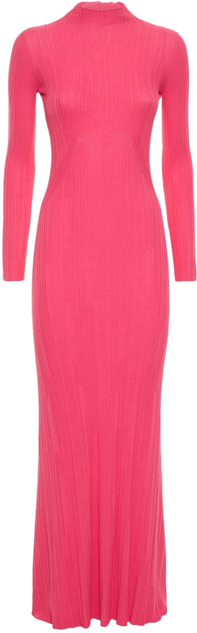 Jacquemus Long elegant pink dress for special occasions Roze