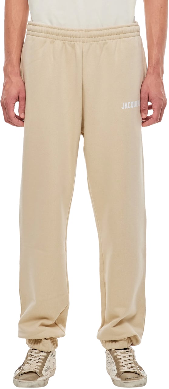 Jacquemus Le Jogging Logo Sweatpants Beige