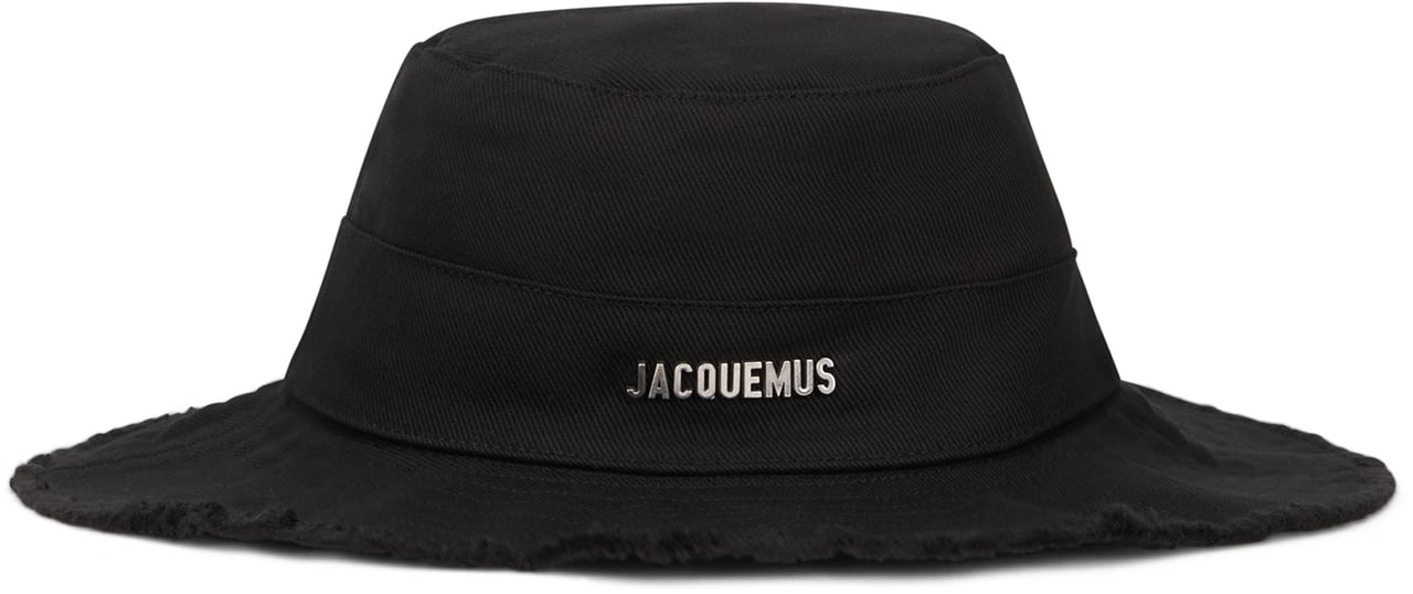 Jacquemus Hat Le Bob Artichoke in cotton twill Zwart