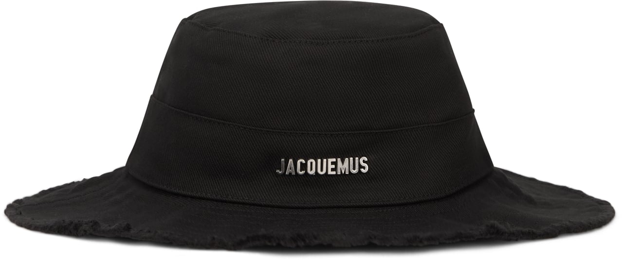Jacquemus Hat Le Bob Artichoke in cotton twill Zwart