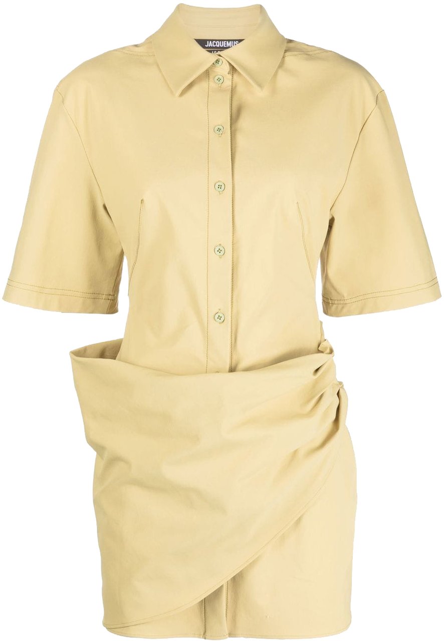 Jacquemus Dresses Light Khaki Groen