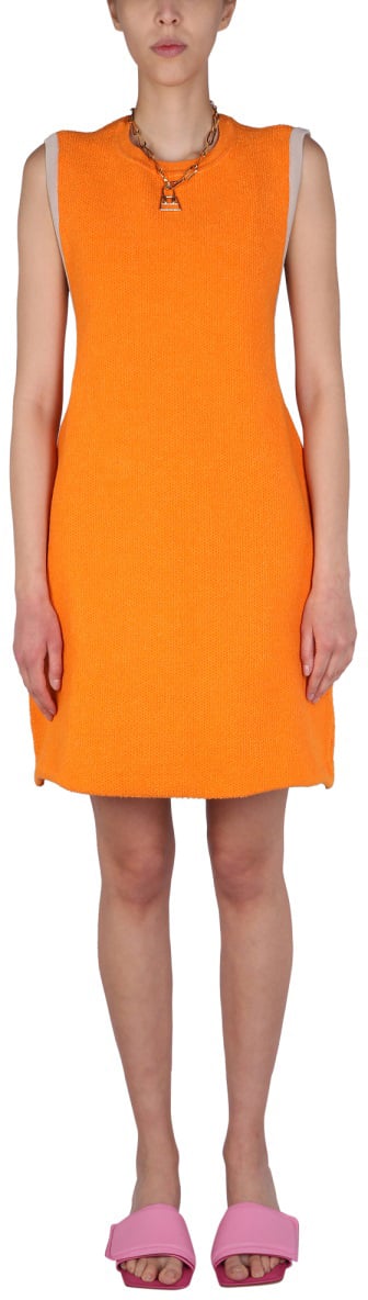 Jacquemus "LA ROBE SORBETTO" DRESS Oranje