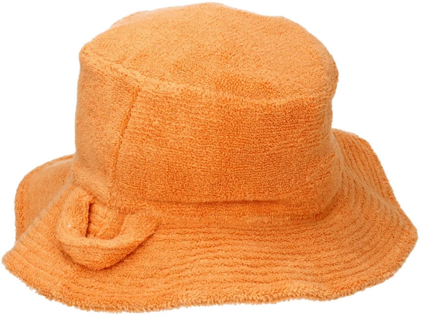 Jacquemus Le Bob Banho Logo Bucket Hat Oranje