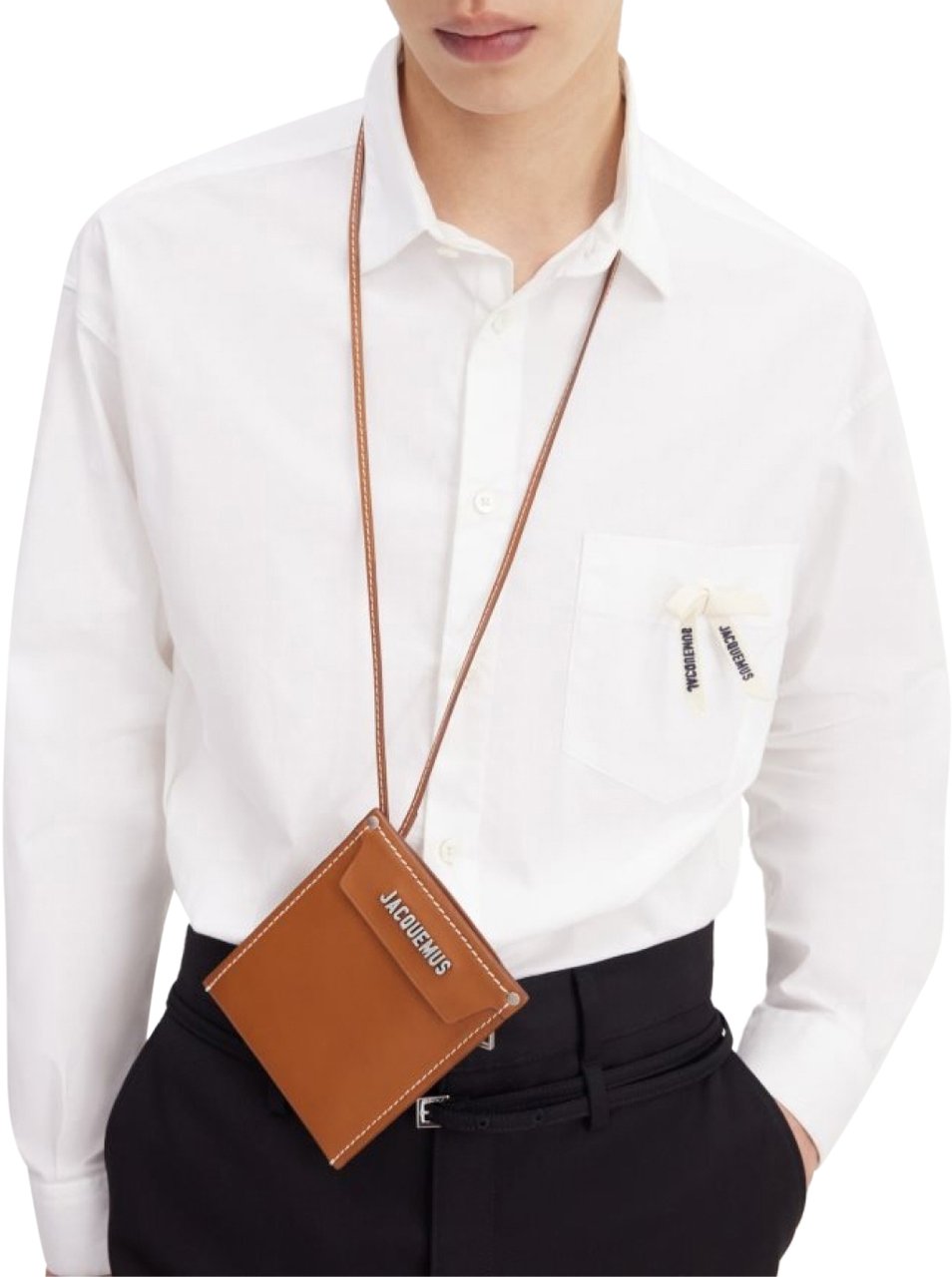 Jacquemus Le Porte Poche Meunier Neck Wallet Bruin