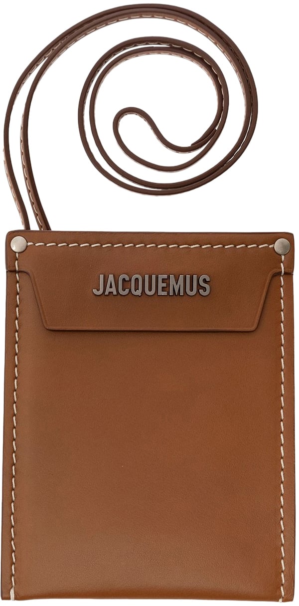 Jacquemus Le Porte Poche Meunier Neck Wallet Bruin