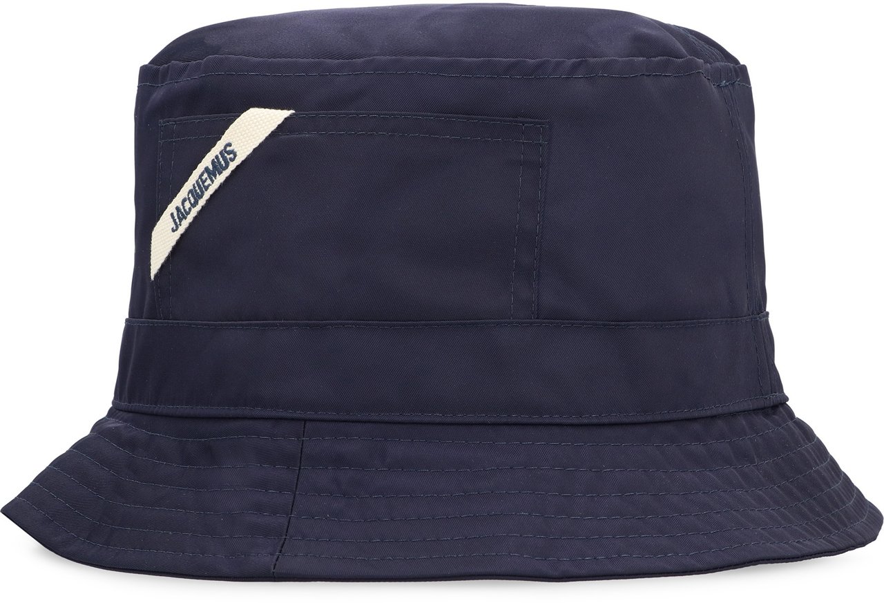Jacquemus Le Bob Ovaile nylon hat Blauw