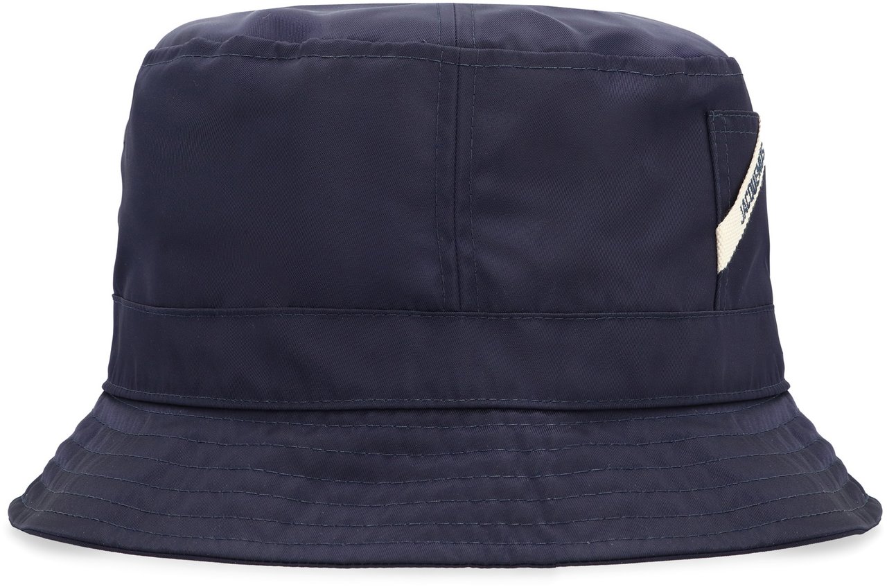 Jacquemus Le Bob Ovaile nylon hat Blauw