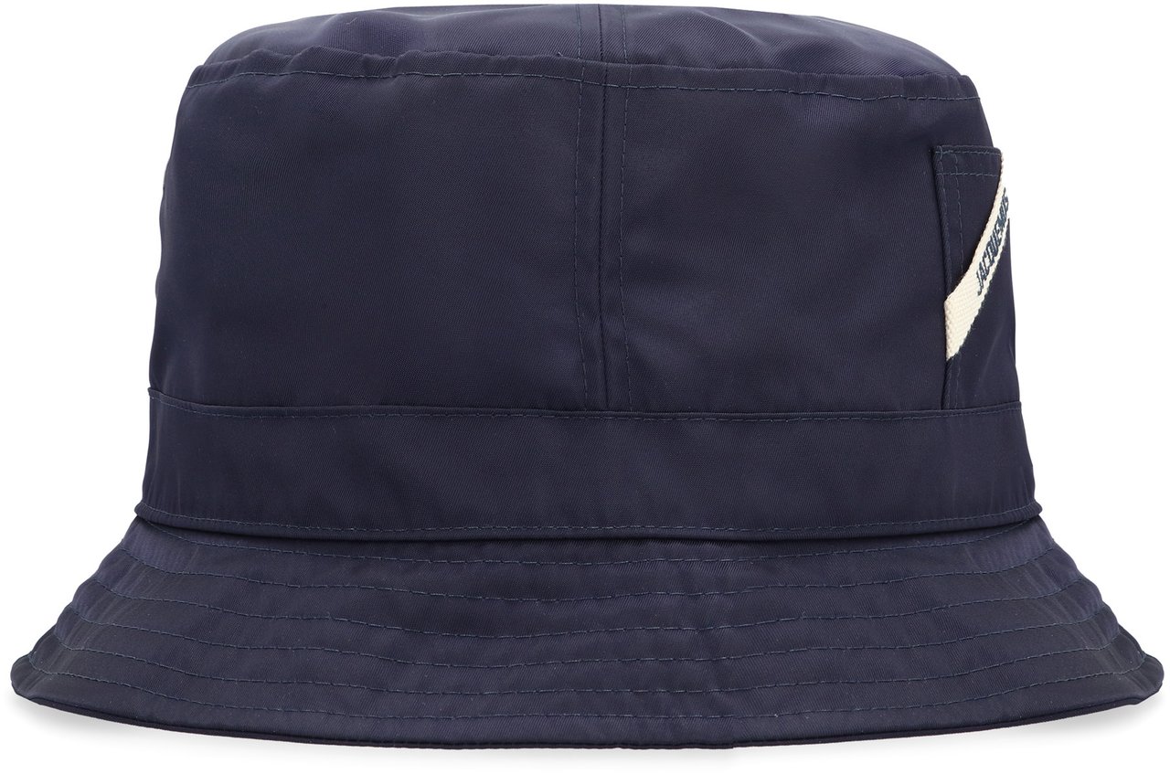 Jacquemus Le Bob Ovaile nylon hat Blauw