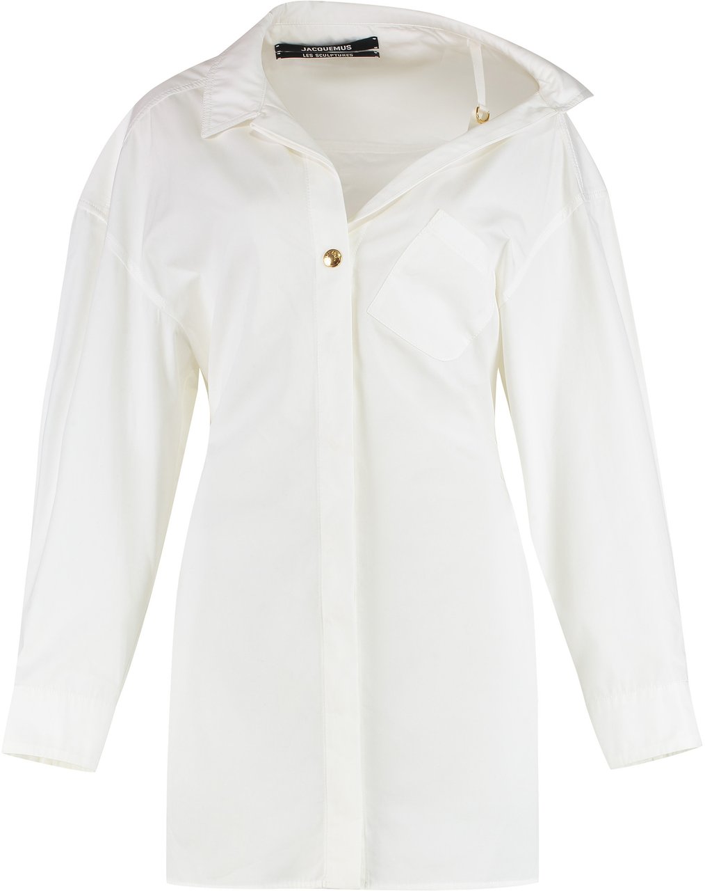 Jacquemus Le Mini Robe Shirtdress Wit