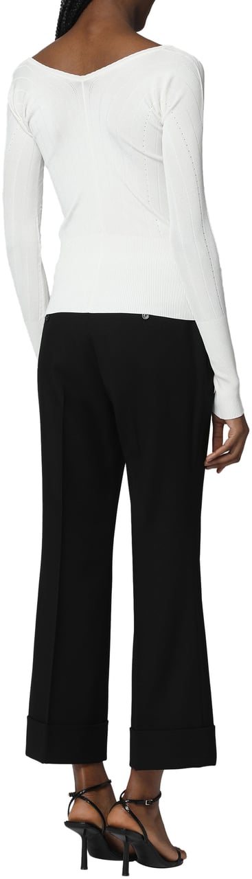 Jacquemus Pralù Knitted viscosa-blend top Wit