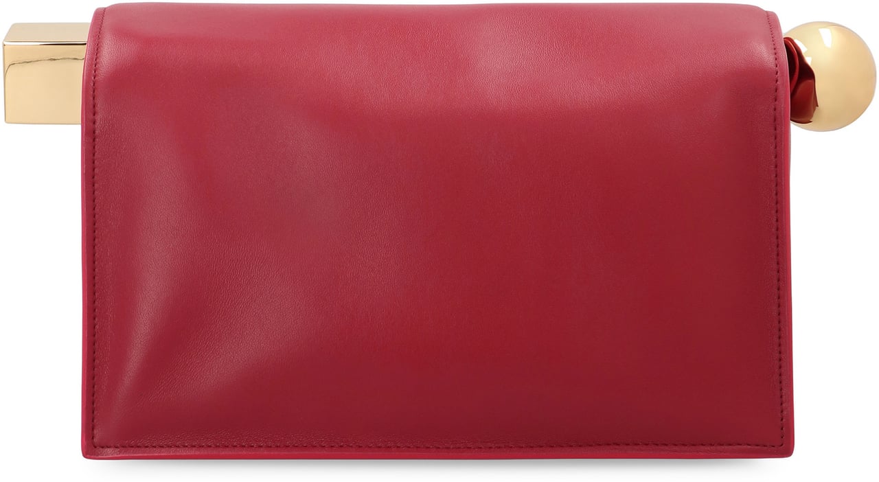 Jacquemus Square Leather Pouch Rood
