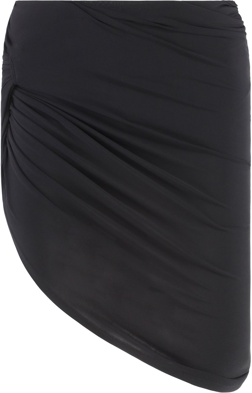 Jacquemus Draped skirt Zwart