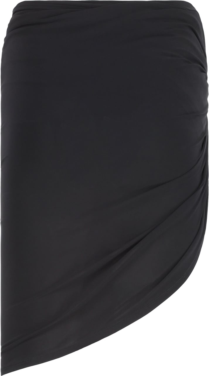 Jacquemus Draped skirt Zwart