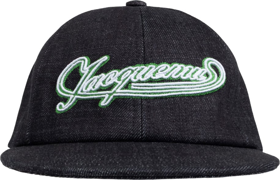 Jacquemus La Casquette Logo Embroidered Baseball Cap Blauw